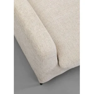 Fashion KARE Design Armchair + Stool Quinn High Beige