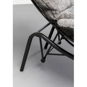 New KARE Design Armchair + Stool Vienna Swing Grey