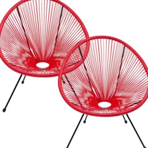 Sale KARE Design Armchair Acapulco Cherry 2/Set
