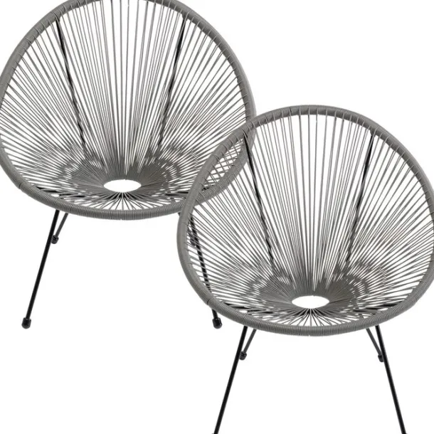 armchair_acapulco_grey_se_0.webp Sale KARE Design Armchair Acapulco Grey 2/Set