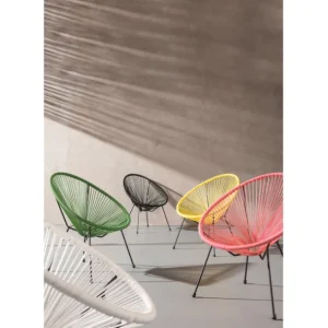 Hot KARE Design Armchair Acapulco Mono Black