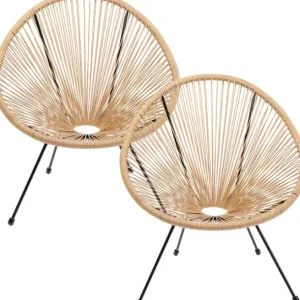 Sale KARE Design Armchair Acapulco Nature 2/Set