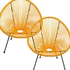 Best KARE Design Armchair Acapulco Orange 2/set
