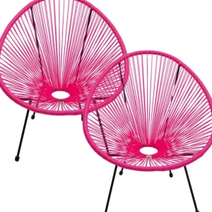 Online KARE Design Armchair Acapulco Pink 2/Set