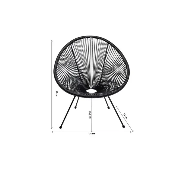 armchair_acapulco_turquoi_6.webp Hot KARE Design Armchair Acapulco Turquoise