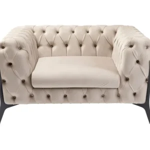 Sale KARE Design Armchair Bellissima Velvet Taupe 120cm