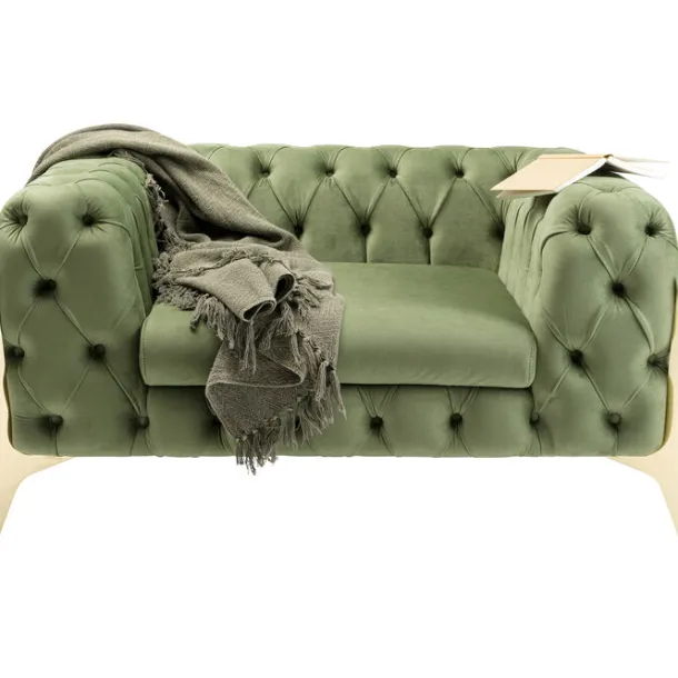 armchair_bellissima_velve_2.webp Online KARE Design Armchair Bellissima Velvet Green 120cm