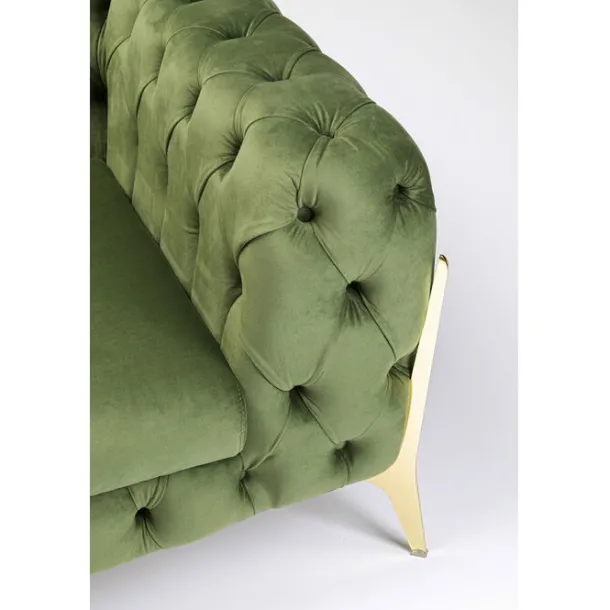 armchair_bellissima_velve_7.webp Online KARE Design Armchair Bellissima Velvet Green 120cm
