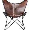 Sale KARE Design Armchair Butterfly Brown Econo