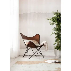 Sale KARE Design Armchair Butterfly Brown Econo