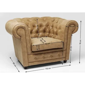 Clearance KARE Design Armchair Cambridge Vintage Econo