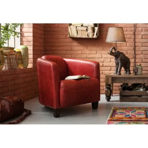 New KARE Design Armchair Cigar Lounge Red