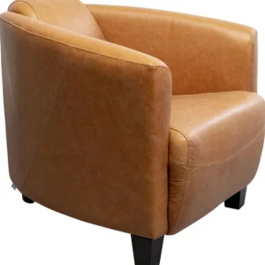 Fashion KARE Design Armchair Cigar Lounge Smart Leather Light Brown