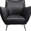 New KARE Design Armchair Goldfinger Smart Leather Black