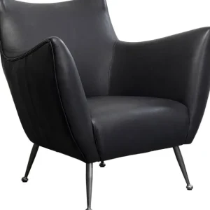 New KARE Design Armchair Goldfinger Smart Leather Black