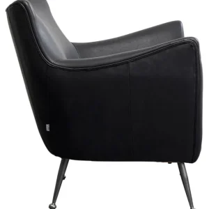 New KARE Design Armchair Goldfinger Smart Leather Black