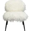 Fashion KARE Design Armchair Hairy White