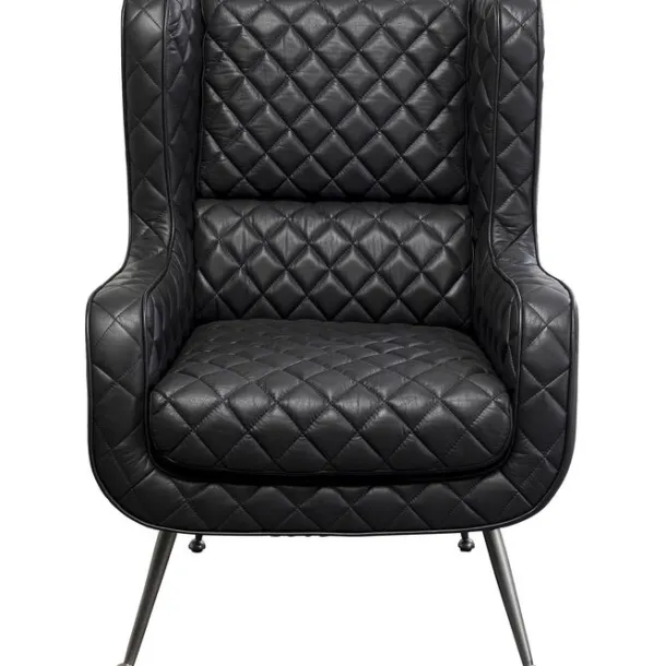 armchair_nonna_smart_leat_0.webp Hot KARE Design Armchair Nonna Smart Leather Black