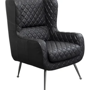 Hot KARE Design Armchair Nonna Smart Leather Black
