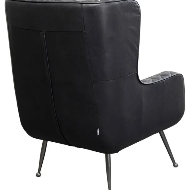 armchair_nonna_smart_leat_3.webp Hot KARE Design Armchair Nonna Smart Leather Black