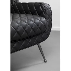 Hot KARE Design Armchair Nonna Smart Leather Black