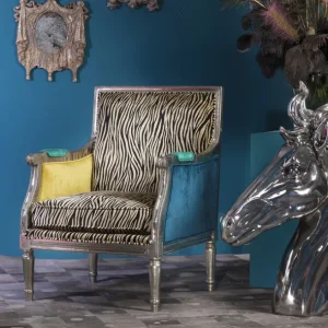Clearance KARE Design Armchair Regency Zebra
