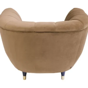 Clearance KARE Design Armchair Spectra Velvet Brown