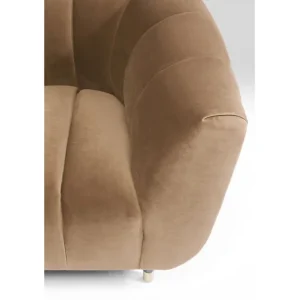 Clearance KARE Design Armchair Spectra Velvet Brown