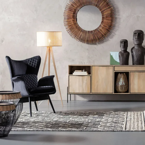 armchair_tudor_velvet_bla_4.webp Outlet KARE Design Armchair Tudor Velvet Black