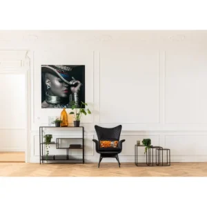 Outlet KARE Design Armchair Tudor Velvet Black