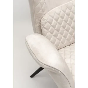 Online KARE Design Armchair Tudor Velvet Creme