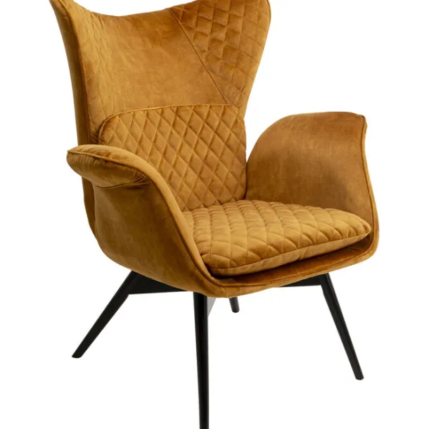 armchair_tudor_velvet_gol_1.webp Hot KARE Design Armchair Tudor Velvet Gold Brown