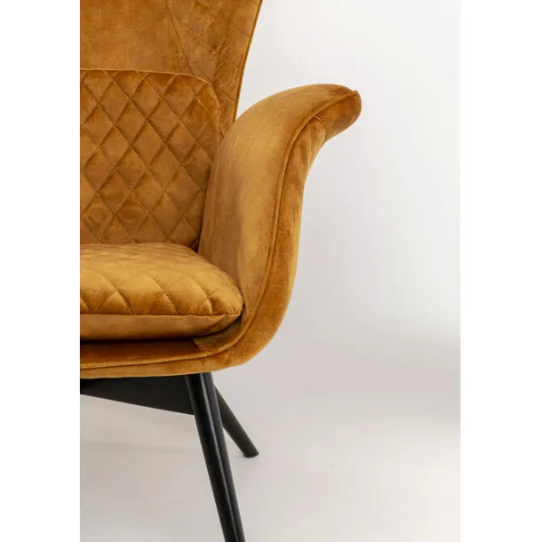armchair_tudor_velvet_gol_7.webp Hot KARE Design Armchair Tudor Velvet Gold Brown