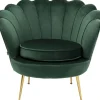 Online KARE Design Armchair Water Lily Gold Dark Green