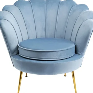 Online KARE Design Armchair Water Lily Gold Aqua