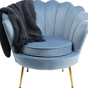 Online KARE Design Armchair Water Lily Gold Aqua