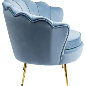 Online KARE Design Armchair Water Lily Gold Aqua
