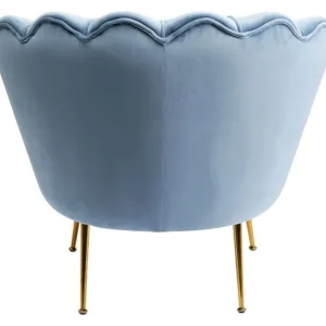 Online KARE Design Armchair Water Lily Gold Aqua