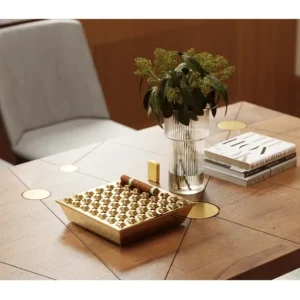 Fashion KARE Design Ashtray Soho Square Brass 25x25cm