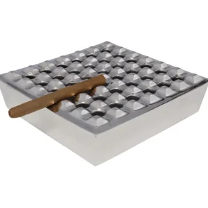 Fashion KARE Design Ashtray Soho Square Silver 25x25cm