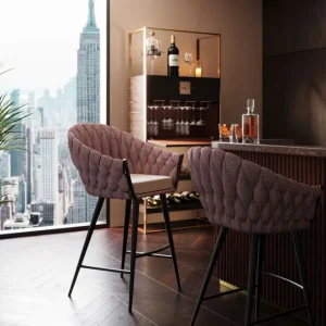 Online KARE Design Bar Chair Knot Tweed