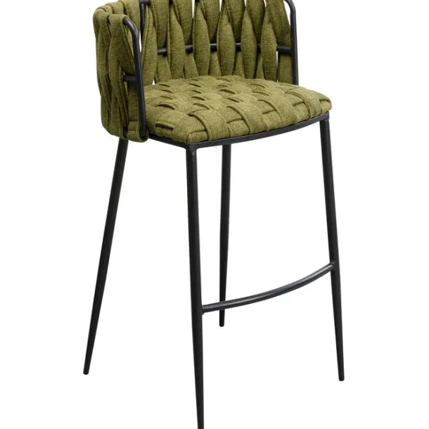 bar_chair_saluti_dark_gre_2.webp Online KARE Design Bar Chair Saluti Dark Green 77cm