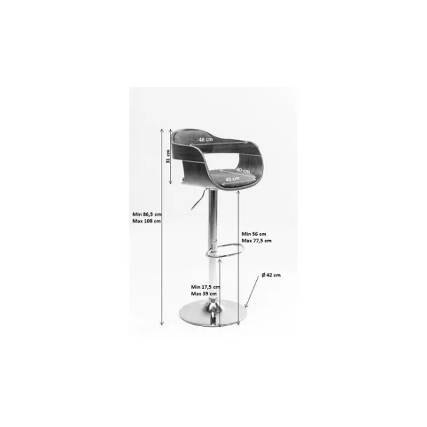 bar_stool_monaco_nougat_6.webp Fashion KARE Design Bar Stool Monaco Nougat