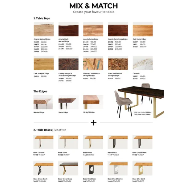 base_tavola_chrome_set_1.webp Clearance KARE Design Base Tavola Chrome (2/Set)