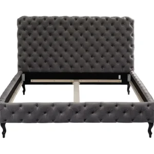 Discount KARE Design Bed Desire High Silver Grey 180x200 cm