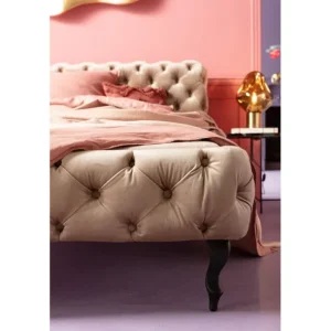 Sale KARE Design Bed Desire Velvet Ecru 180x200cm