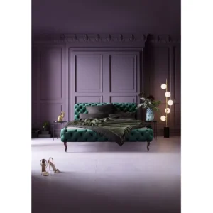 Hot KARE Design Bed Desire Velvet Green 180x200cm