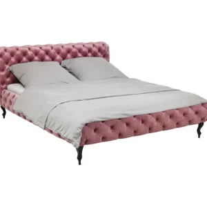 Fashion KARE Design Bed Desire Velvet Mauve 180x200cm