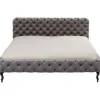 Online KARE Design Bed Desire Velvet Silver Grey 200x200cm