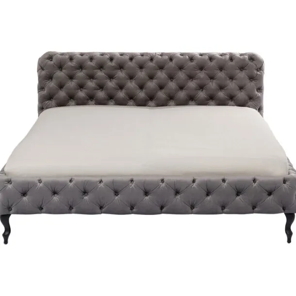 bed_desire_velvet_silver__0-2.webp Hot KARE Design Bed Desire Velvet Silver Grey 160x200 cm